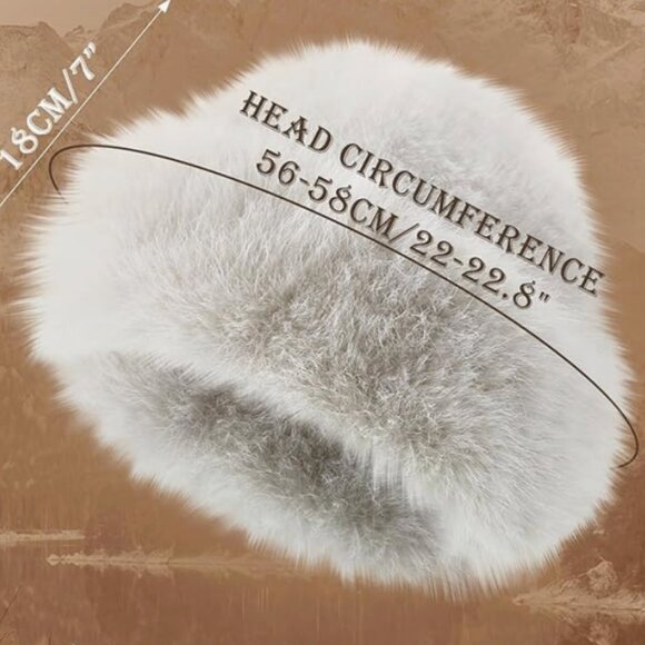 4 Pcs Women\'s Winter Faux Fur Bucket Hat main image 5